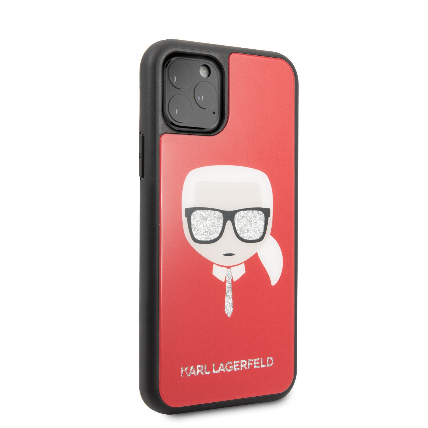 Husa Karl Lagerfeld Layers Glitter pentru iPhone 11 Pro Rosu thumb