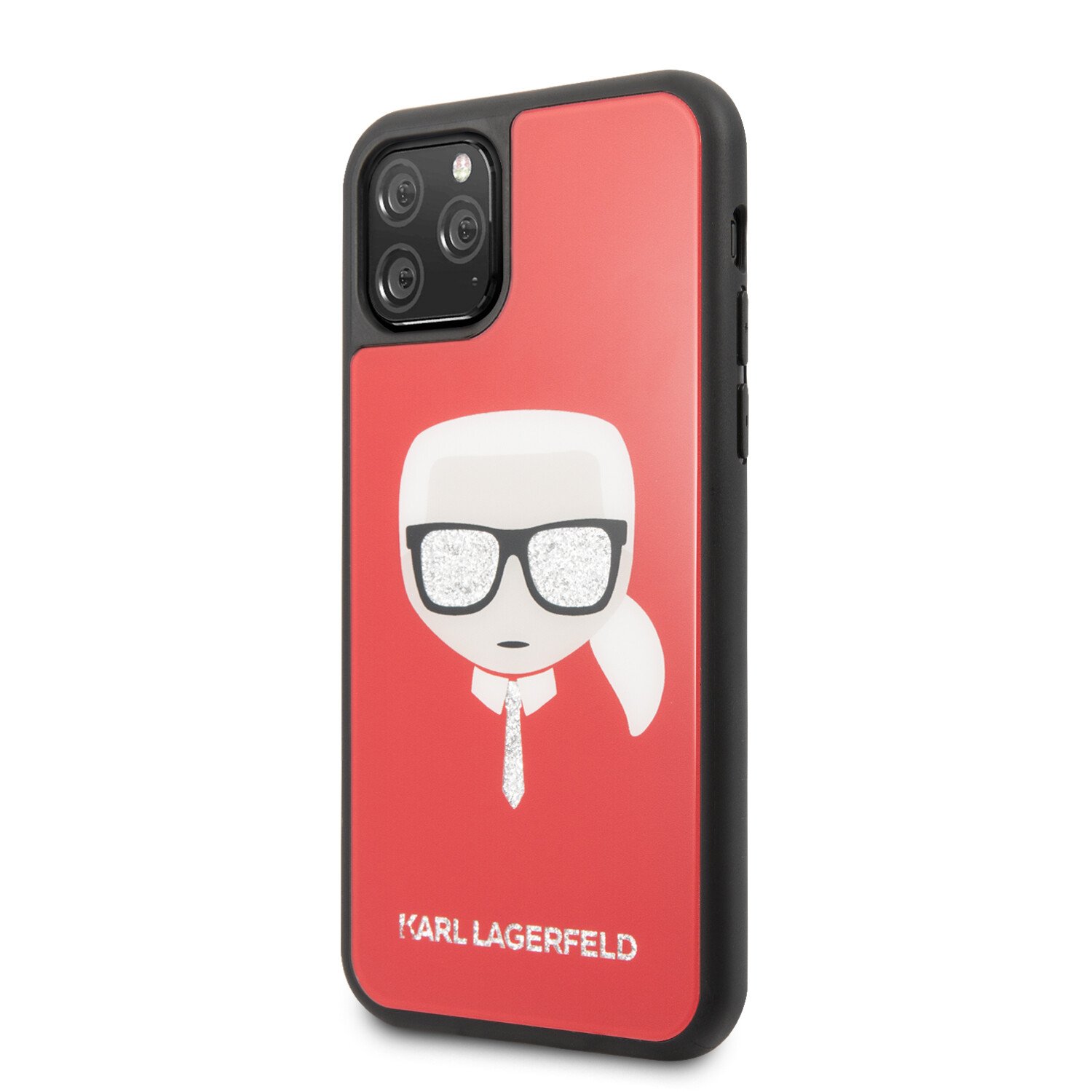 Husa Karl Lagerfeld Layers Glitter pentru iPhone 11 Pro Rosu thumb