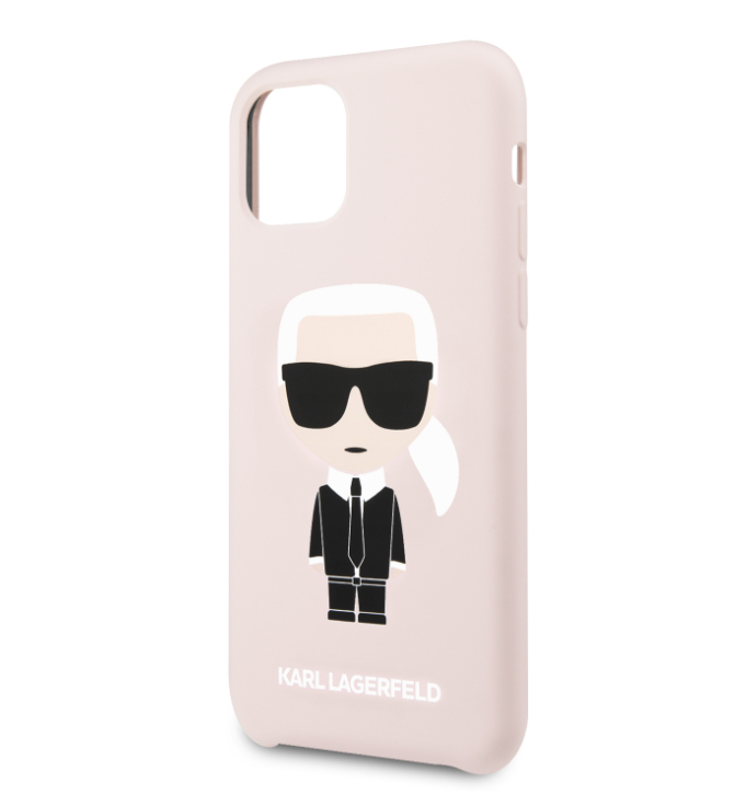 Husa Karl Lagerfeld Silicone pentru  iPhone 11 Pro Max, Roz thumb