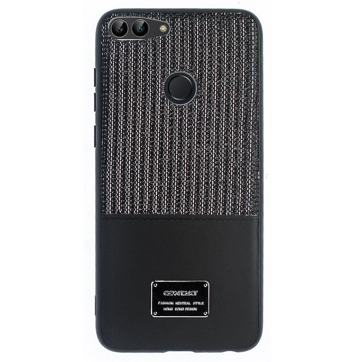 Husa Magnetica Huawei P Smart, Negru Glitter CTK thumb