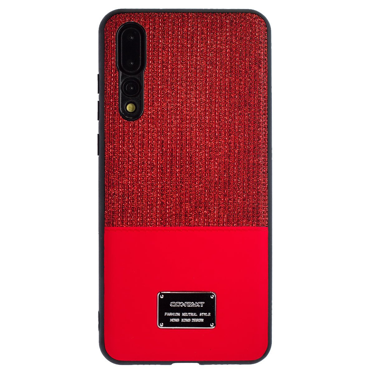 Husa Magnetica Huawei P20 Pro, Rosu Glitter CTK thumb