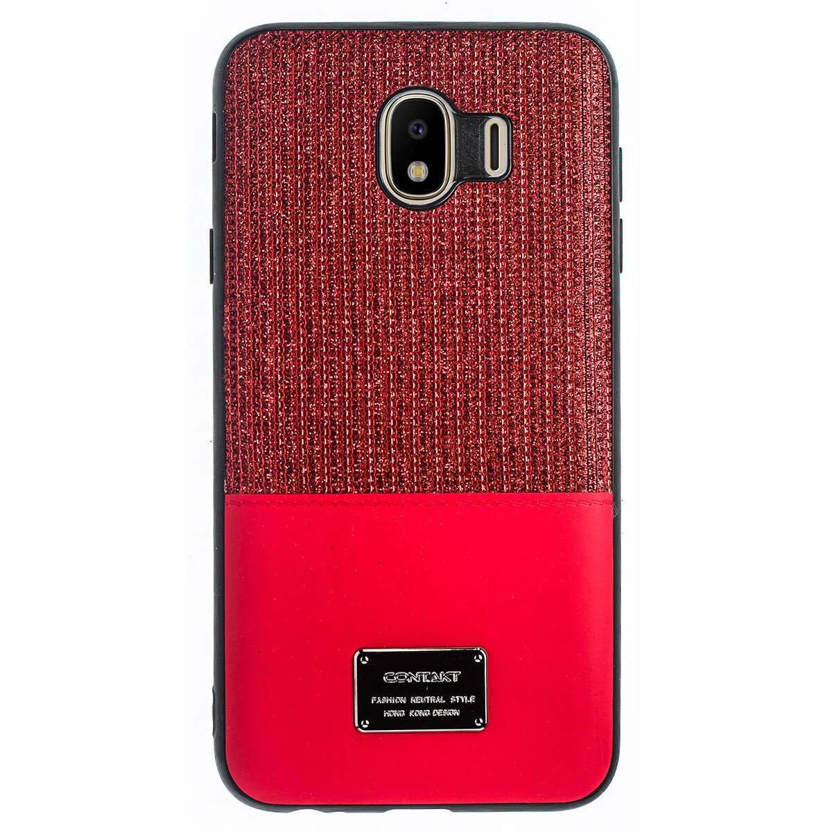 Husa Magnetica Samsung Galaxy J4 2018, Rosu Glitter CTK thumb