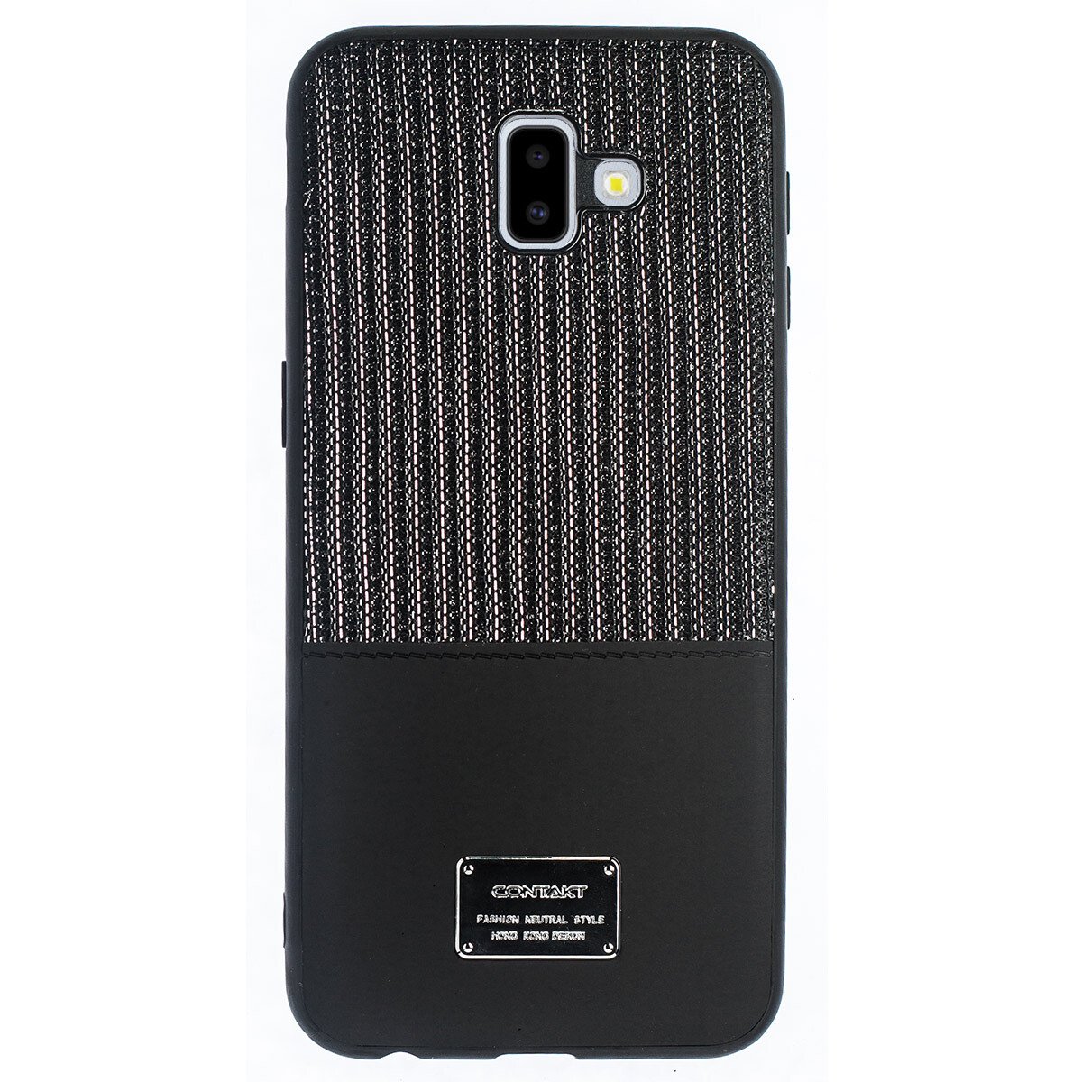 Husa Magnetica Samsung Galaxy J6 Plus, Negru Glitter CTK thumb