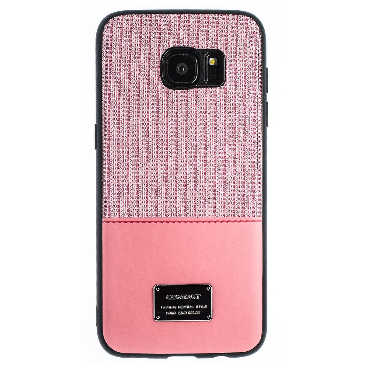 Husa Magnetica Samsung Galaxy S7 Edge, Roz Glitter CTK thumb