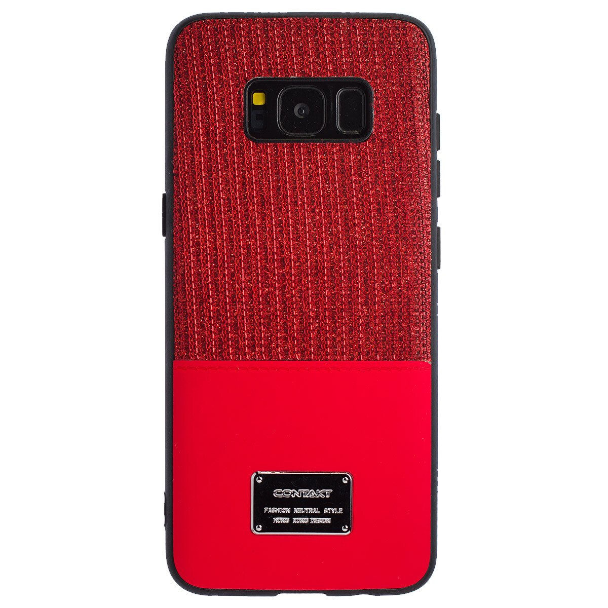 Husa Magnetica Samsung Galaxy S8, Rosu Glitter CTK thumb