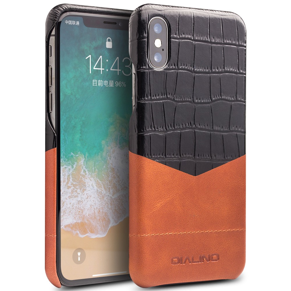 Husa piele iPhone X/Xs 5.8'', Crocodile texture Qialino thumb