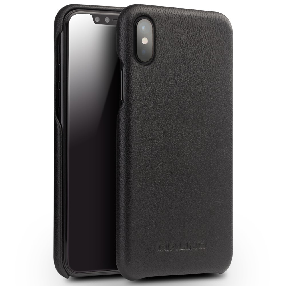 Husa piele iPhone X/Xs 5.8'' Qialino Neagra thumb