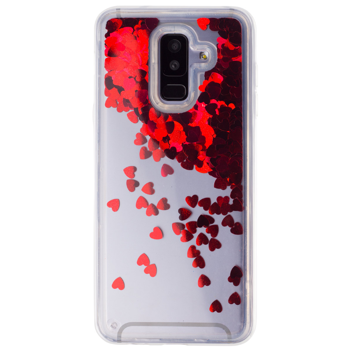 Husa Silicon Fashion Samsung Galaxy A6 Plus 2018,  Liquid Rosu thumb