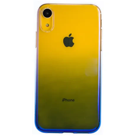 Husa Silicon Glow iPhone XR, Baseus Albastra