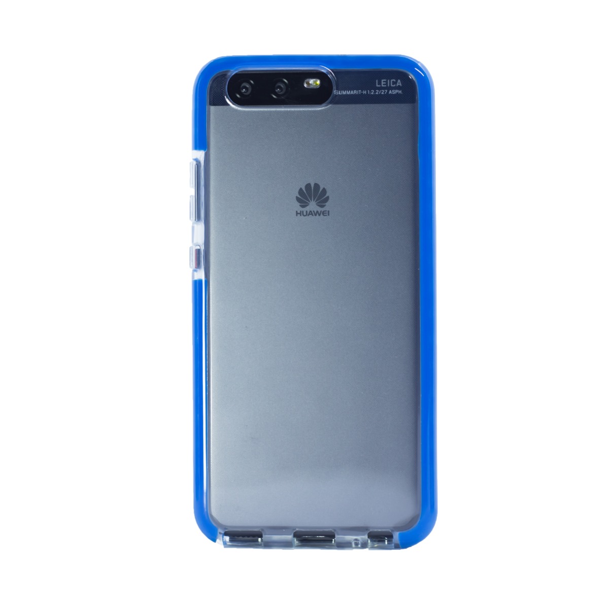 Husa silicon Huawei P10, Contakt Rama Albastra thumb