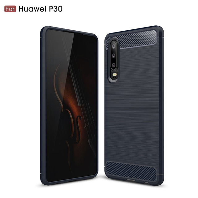 Husa Silicon Huawei P30 Lite, Carbon Negru thumb