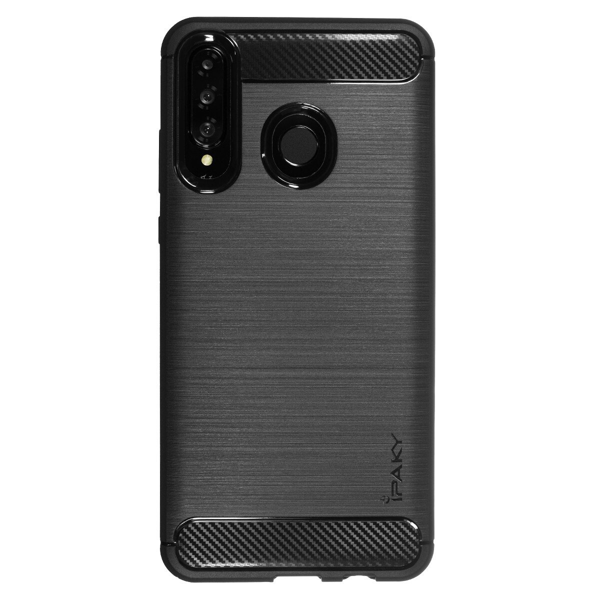 Husa Silicon Huawei P30 Lite, Negru Carbon Ipaky thumb