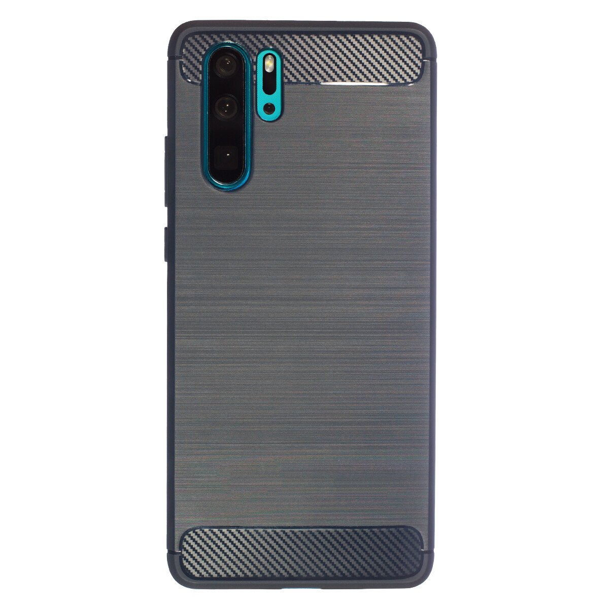 Husa Silicon Huawei P30 Pro, Carbon Albastru thumb