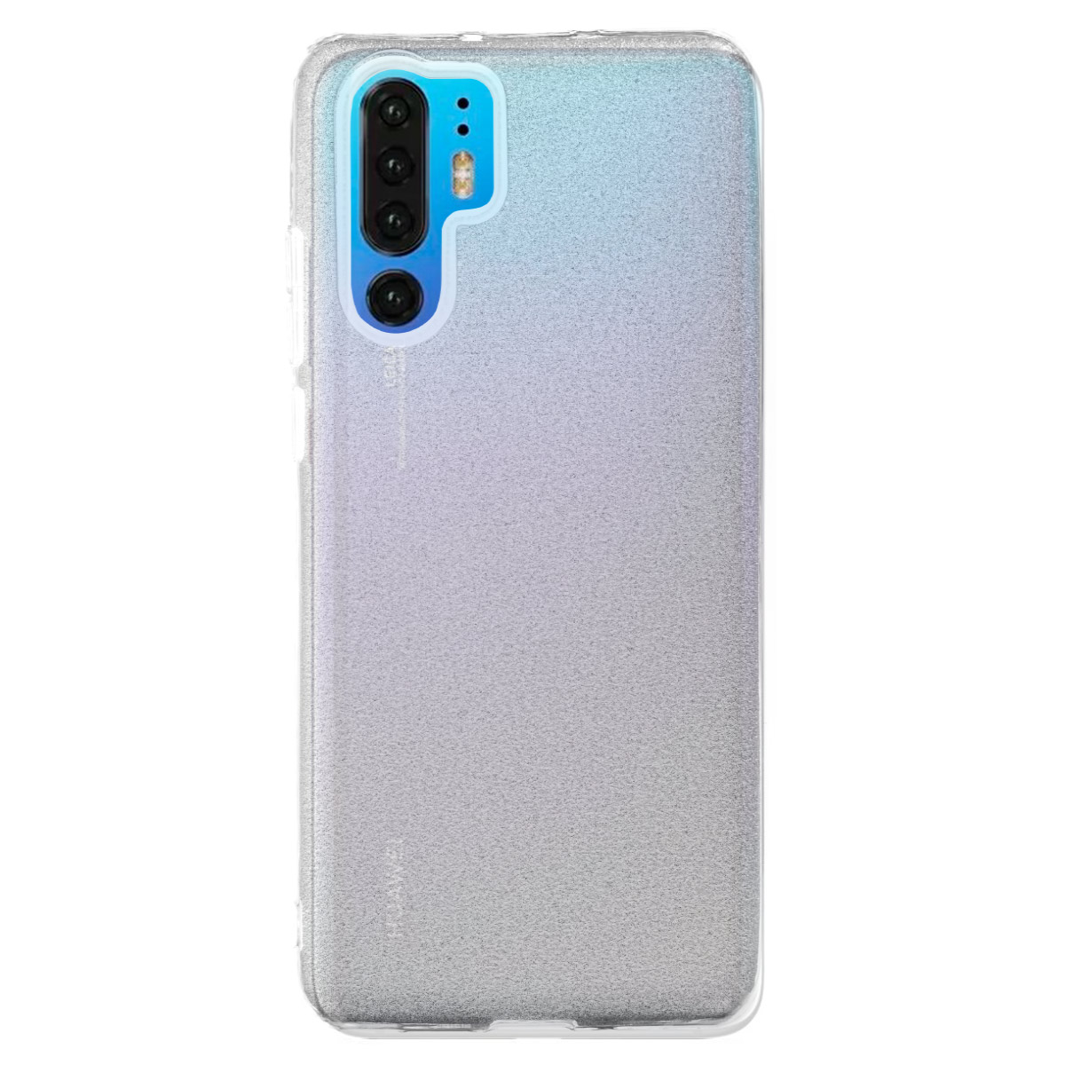 Husa Silicon Huawei P30 Pro, Glitter Argintie thumb