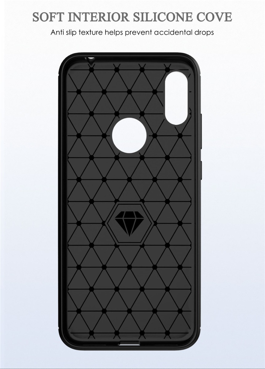 Husa Silicon Huawei Y6 2019, Negru Carbon thumb