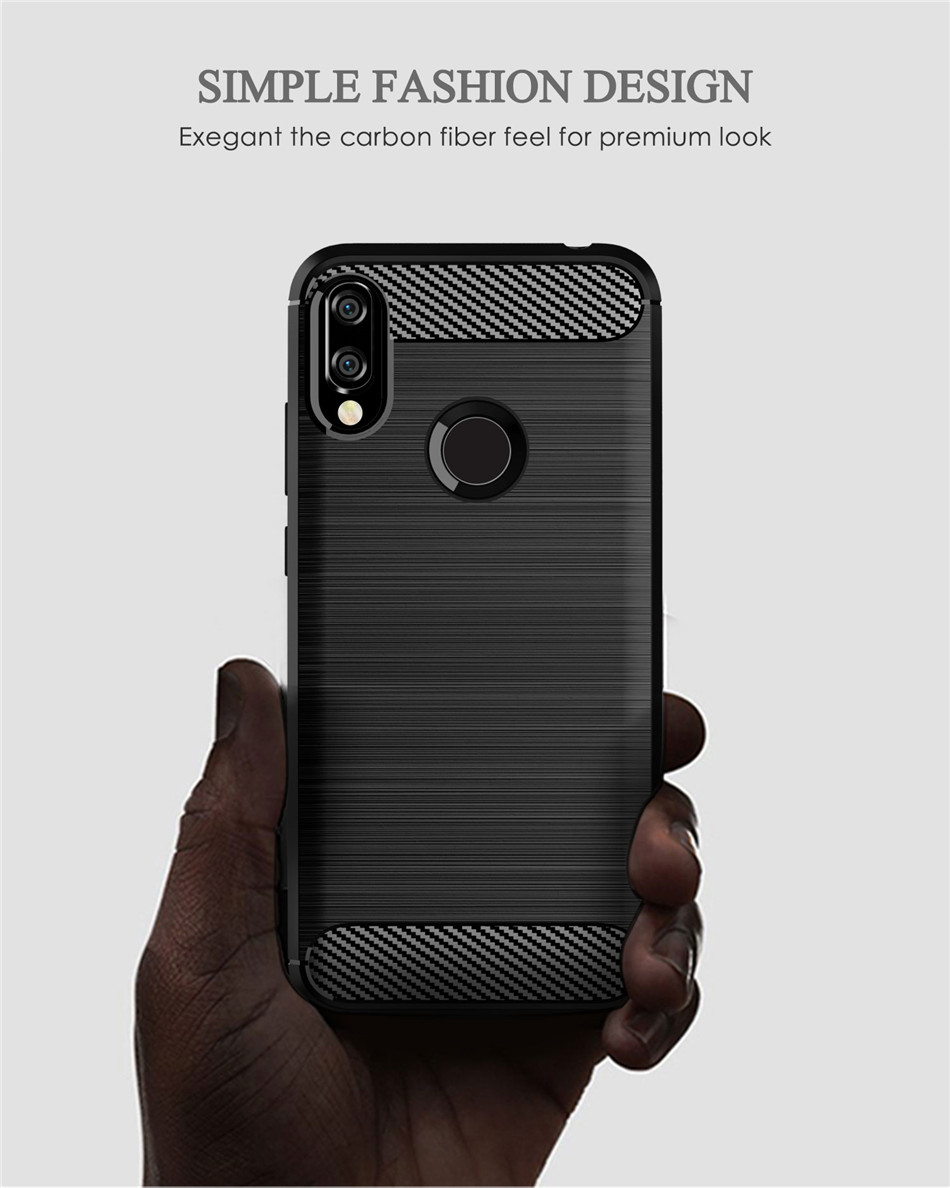 Husa Silicon Huawei Y6 2019, Negru Carbon thumb