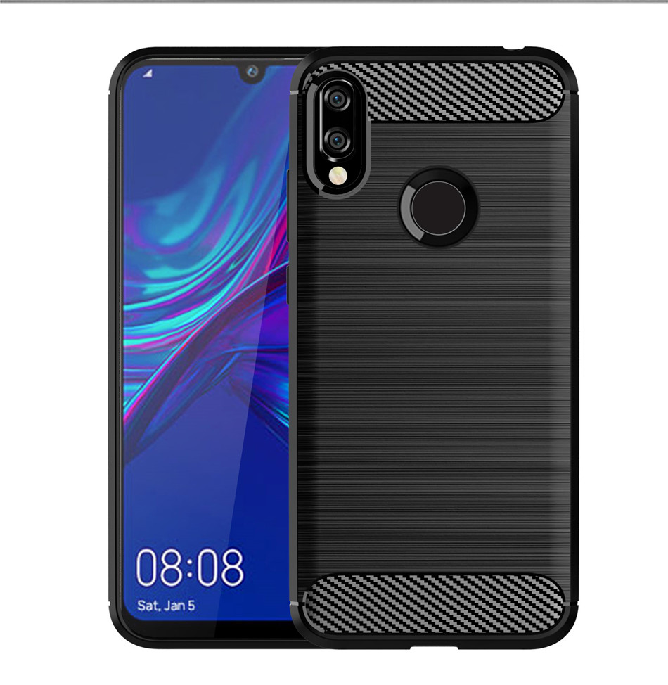 Husa Silicon Huawei Y6 2019, Negru Carbon thumb