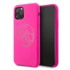 Husa silicon iPhone 11 Pro Max Tone on Tone Fuchsia Guess