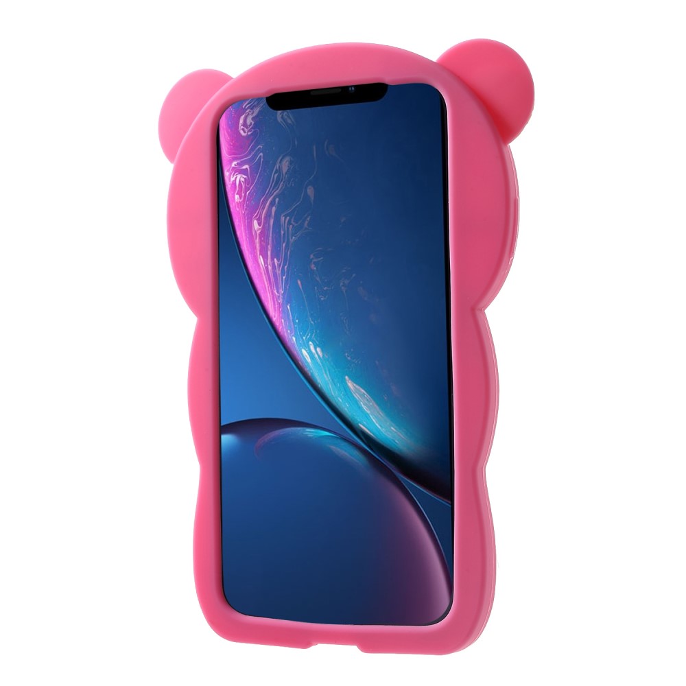 Husa silicon iPhone XR 6.1'' 3D Rilakkuma Roz thumb