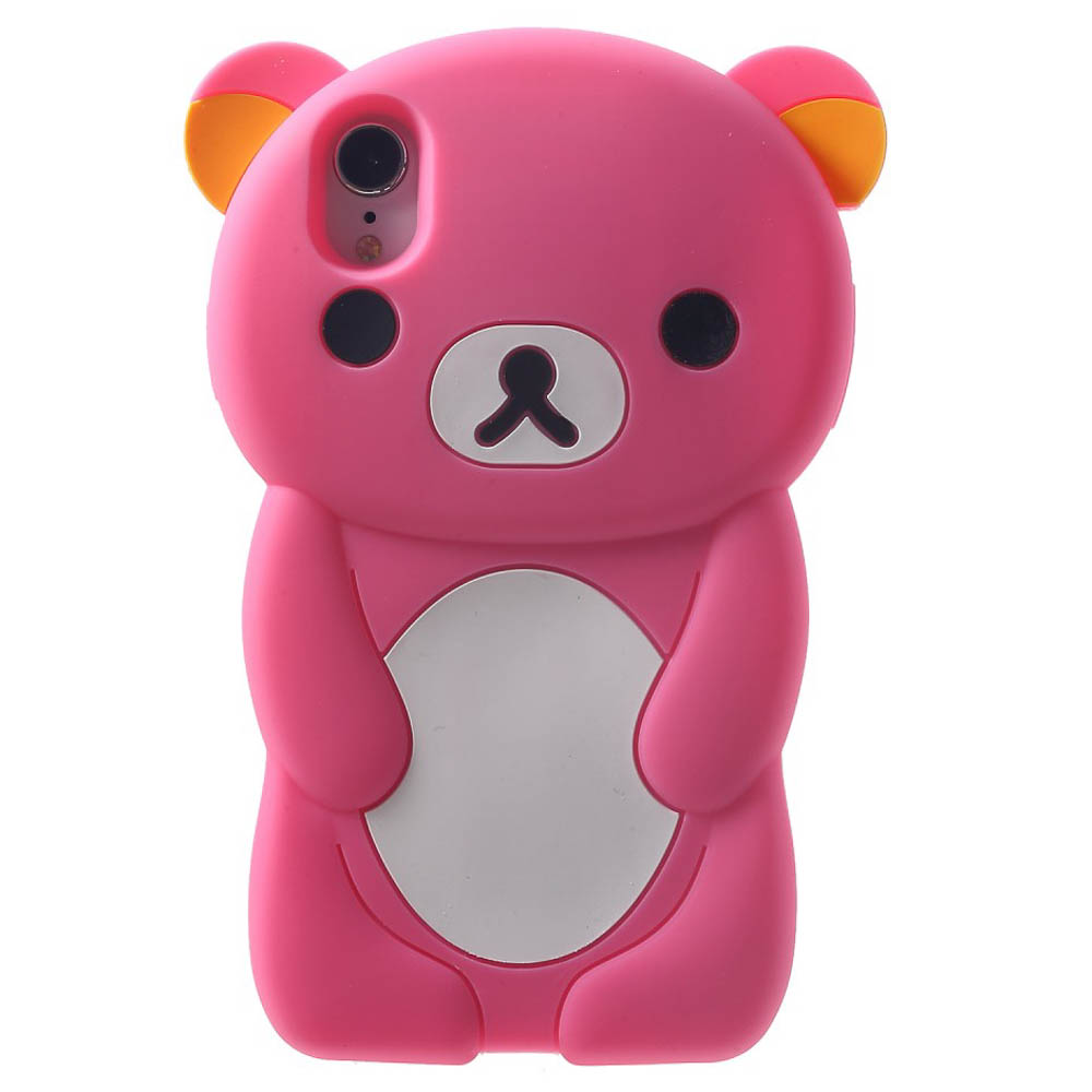 Husa silicon iPhone XR 6.1'' 3D Rilakkuma Roz thumb