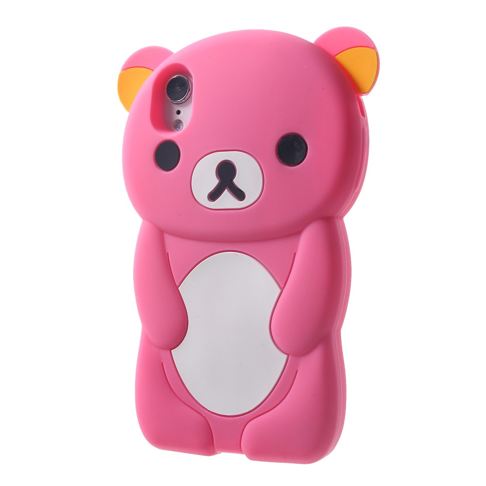 Husa silicon iPhone XR 6.1'' 3D Rilakkuma Roz thumb