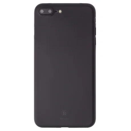 Husa Silicon iPhone7/8 Plus Stylish, Baseus, Neagra