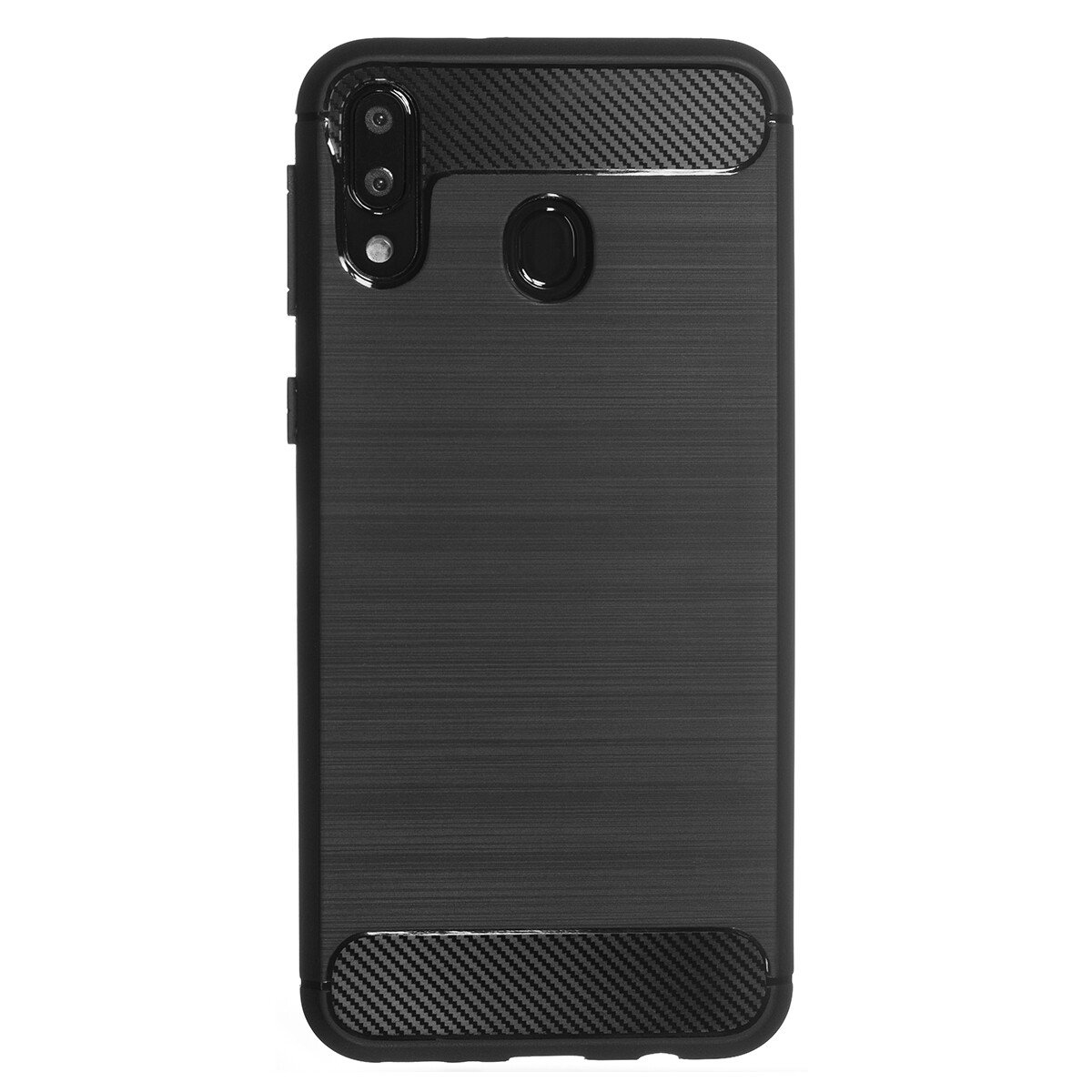 Husa Silicon Samsung Galaxy A30, Carbon Negru thumb