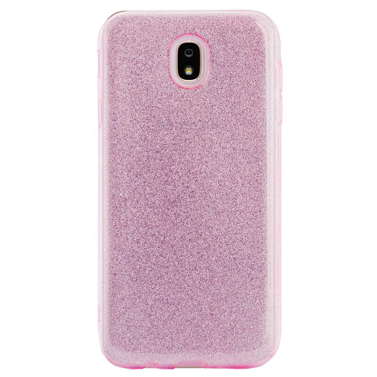 Husa silicon Samsung Galaxy A6 2018 Roz Glitter thumb