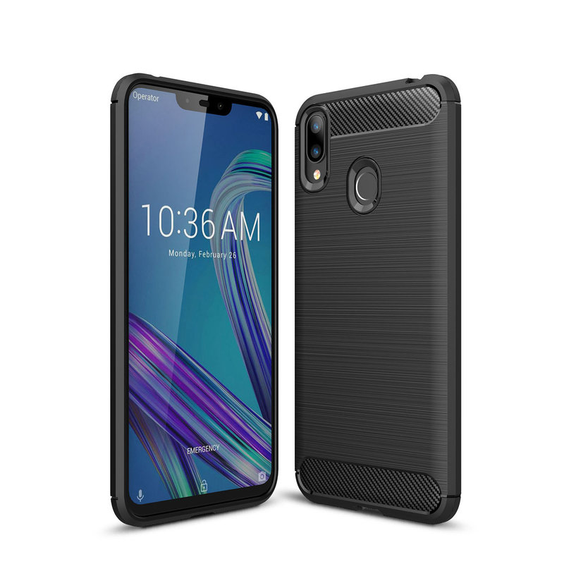 Husa Silicon Samsung Galaxy A60, Carbon Negru thumb