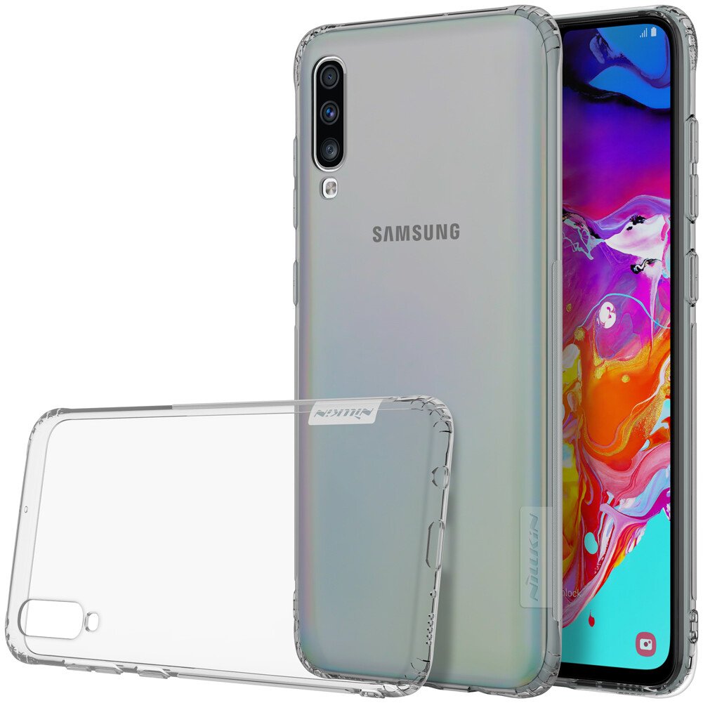 Husa silicon Samsung Galaxy A70 Nature Fumuriu Nillkin thumb