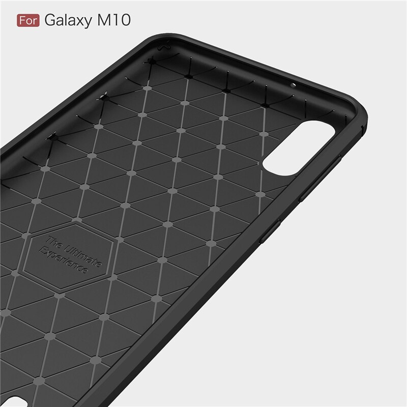 Husa Silicon Samsung Galaxy M10, Carbon Negru thumb