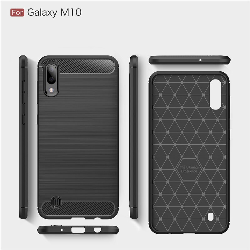 Husa Silicon Samsung Galaxy M10, Carbon Negru thumb