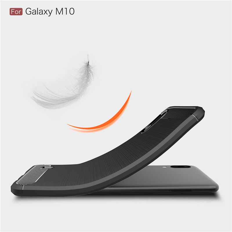 Husa Silicon Samsung Galaxy M10, Carbon Negru thumb