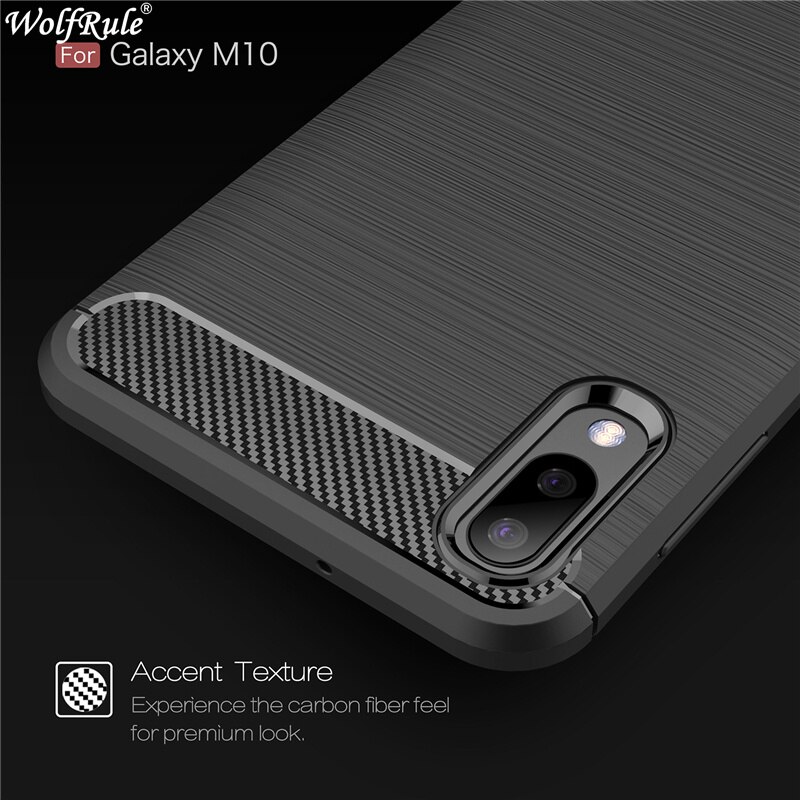 Husa Silicon Samsung Galaxy M10, Carbon Negru thumb