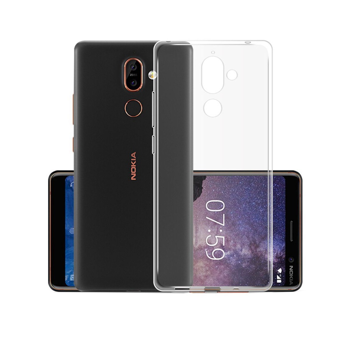 Husa Silicon Slim Nokia7 2018, Transparent thumb