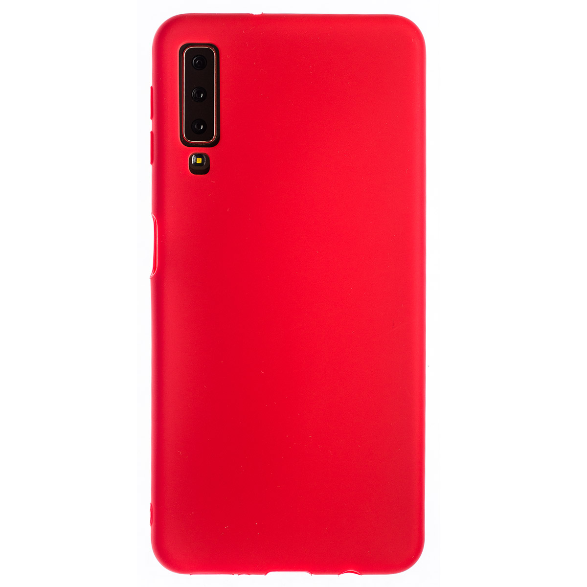 Husa Silicon Slim Samsung Galaxy A7 2018 Rosu Mat thumb