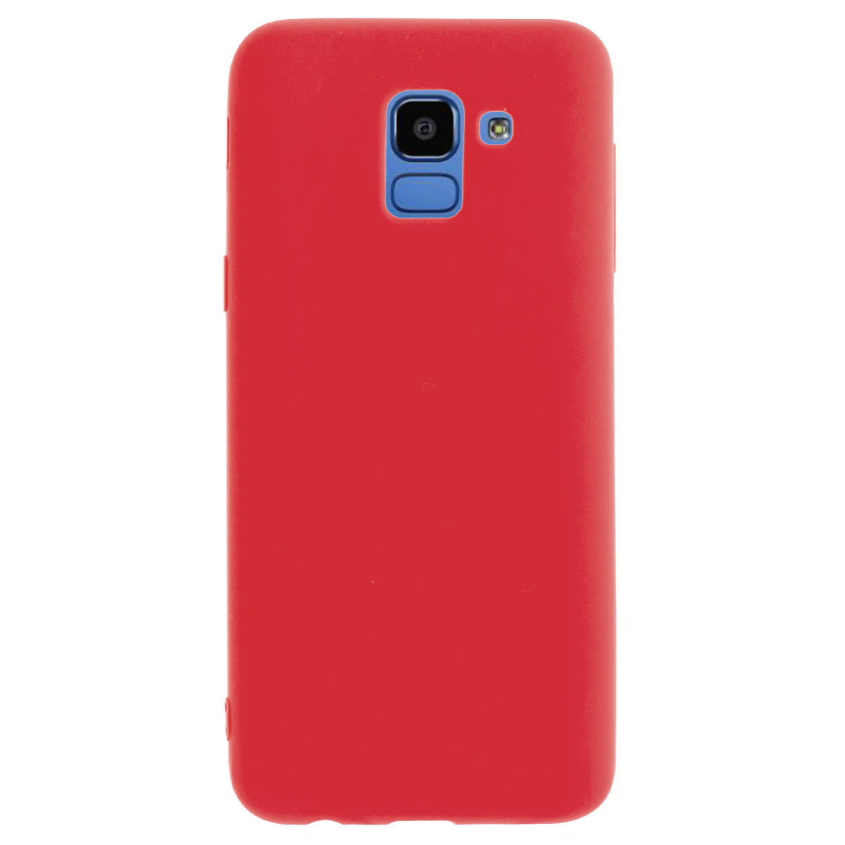 Husa silicon slim Samsung Galaxy J6 2018, Rosu Mat thumb