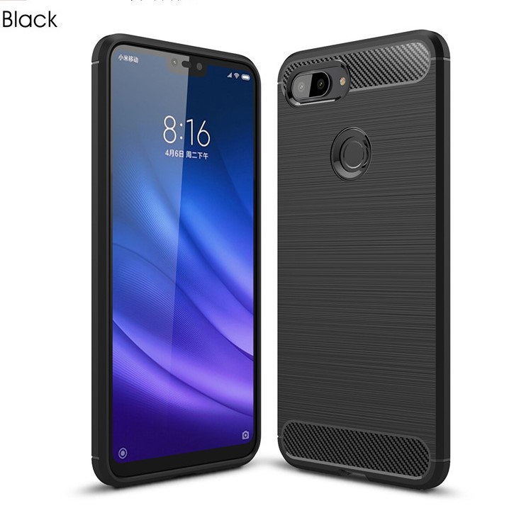 Husa Silicon Xiaomi M1 8 Lite, Negru Carbon thumb