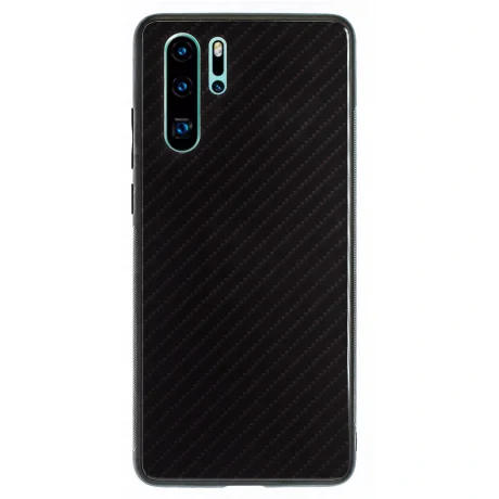 Husa Spate Oglinda Huawei P30 Pro, Negru Caro