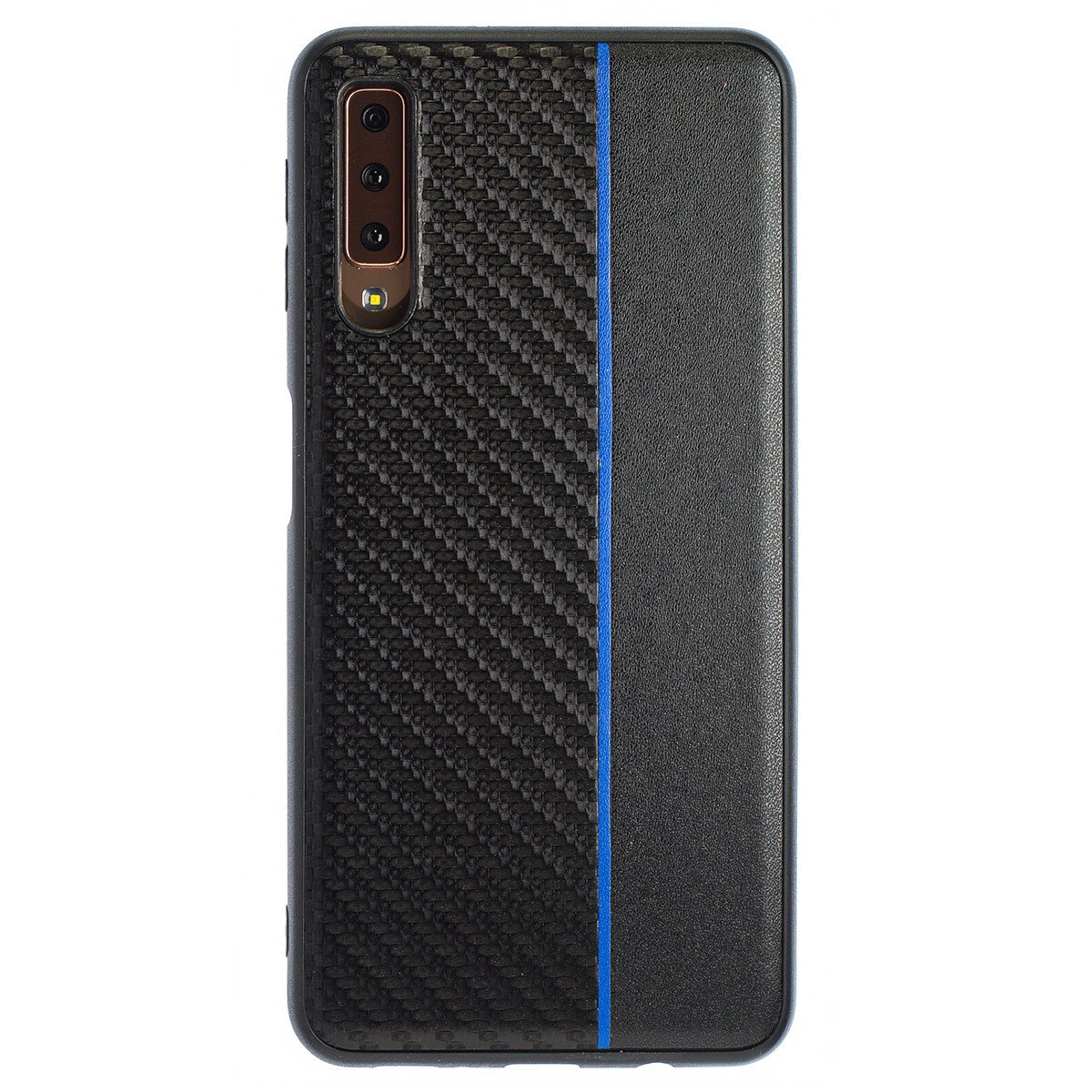 Husa Spate Samsung Galaxy A7 2018 Blue Stripe thumb