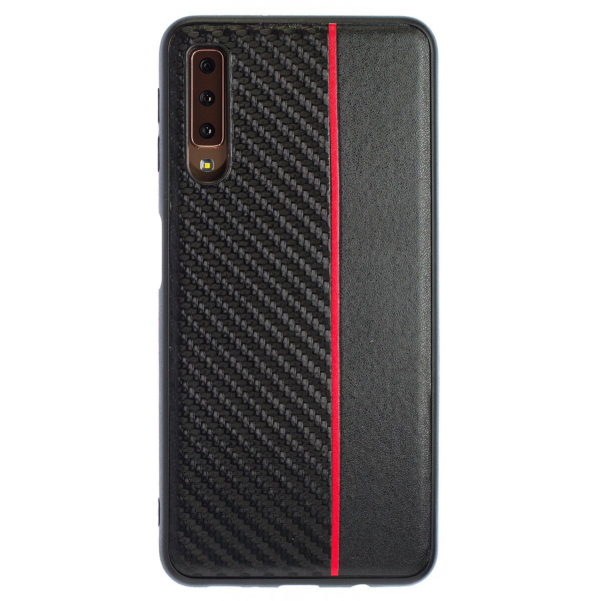 Husa Spate Samsung Galaxy A7 2018 Red Stripe thumb