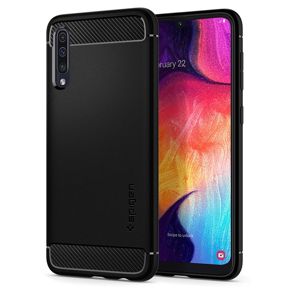 Husa Spate Samsung Galaxy A70, Spigen Rugged Armor thumb