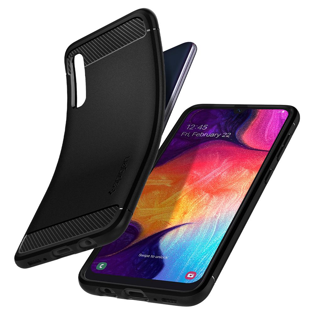 Husa Spate Samsung Galaxy A70, Spigen Rugged Armor thumb