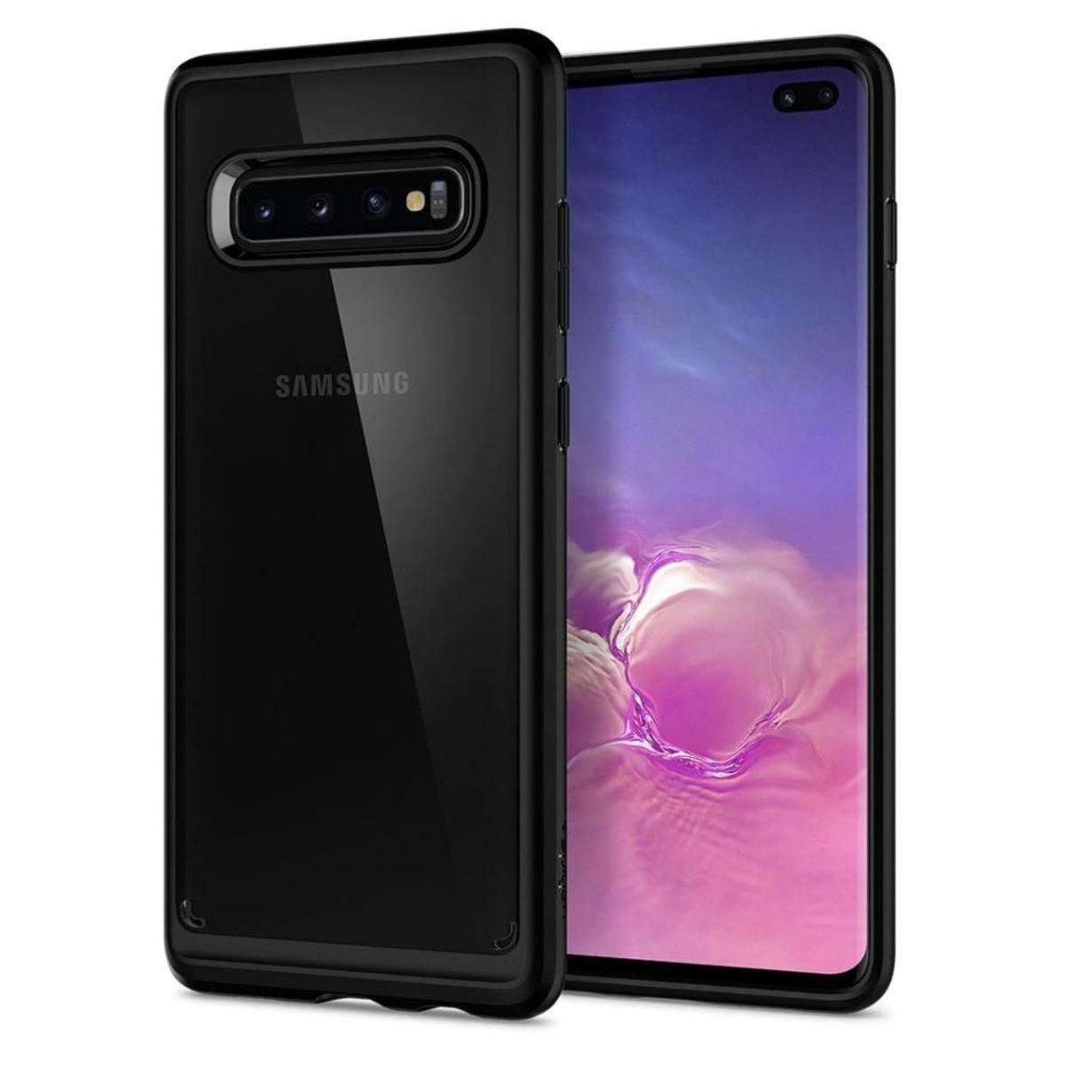 Husa Spate Samsung Galaxy S10 Plus, Negru Spigen  thumb