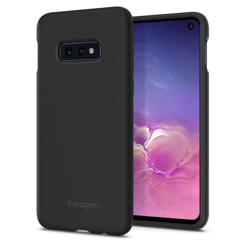 Husa Spate Samsung Galaxy S10,Negru Spigen Thin Fit thumb