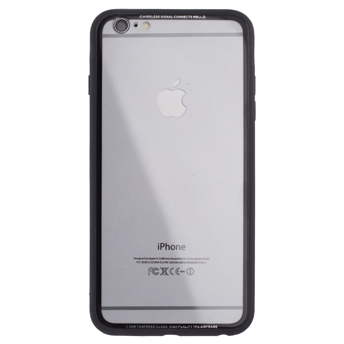 Husa spate sticla iPhone 6 Plus iShield Rama Aurie thumb