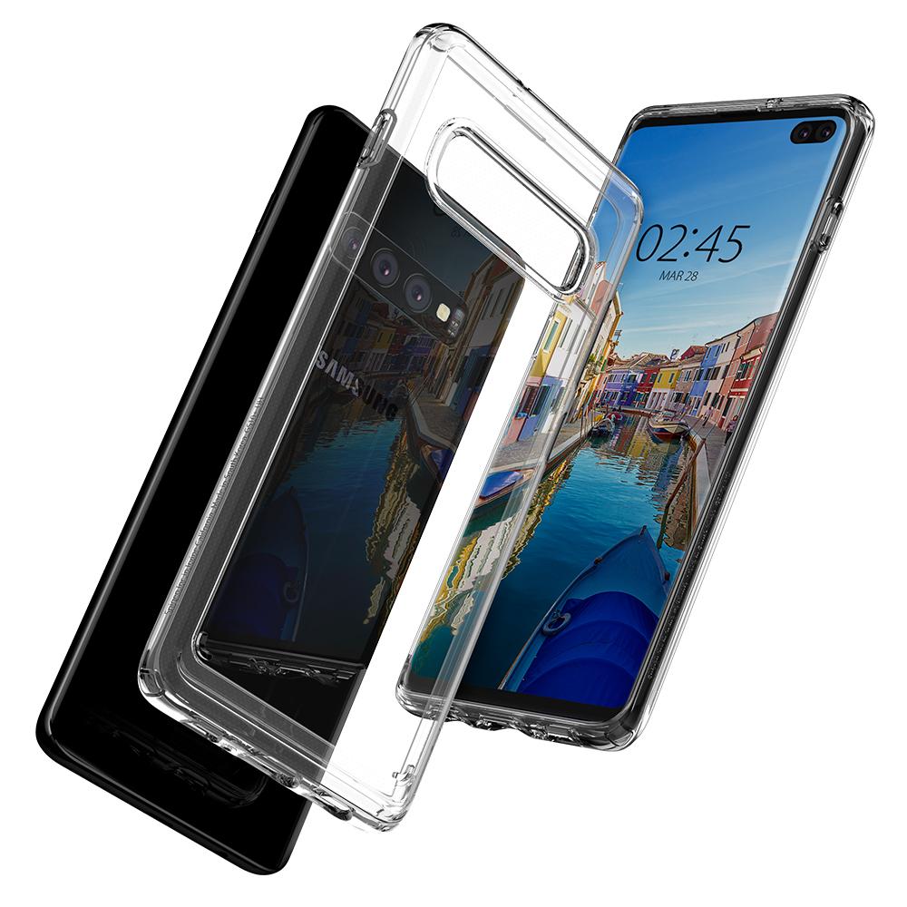 Husa Ultra Hybrid Samsung Galaxy S10 Plus Crystal Clear Spigen thumb