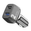 Incarcator Auto Cellularline 2xUSB  Negru