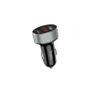 Incarcator auto digital dual usb, Hoco Z26 Negru