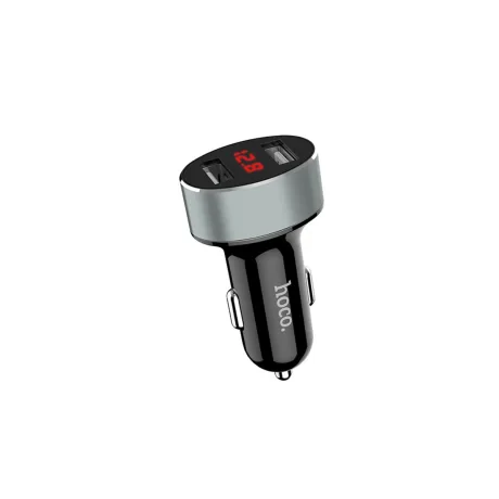 Incarcator auto digital dual usb, Hoco Z26 Negru